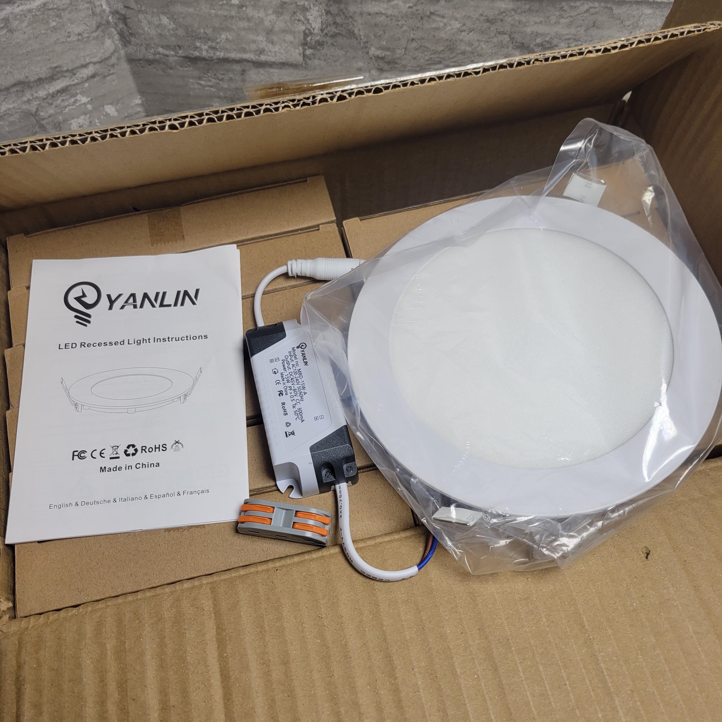 Recessed Light 6" Slim LED Downlight (3000k/4000k/6500k) Recessed Lighting 12 Pk (8086207856878)